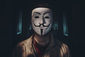 anonymes Bewerbungsfoto